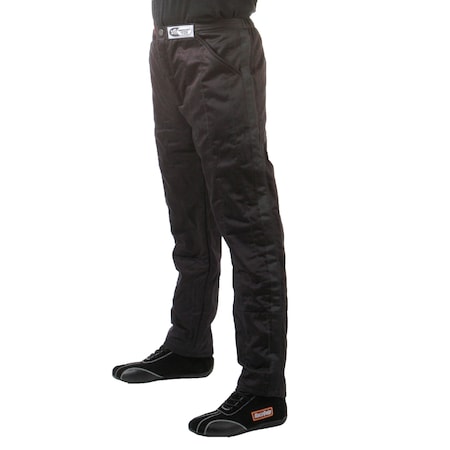 Racequip MULTI LAYER RACING DRIVER FIRE SUIT PANTS; SFI 3.2A/ 5 ; BLACK LARGE 122005